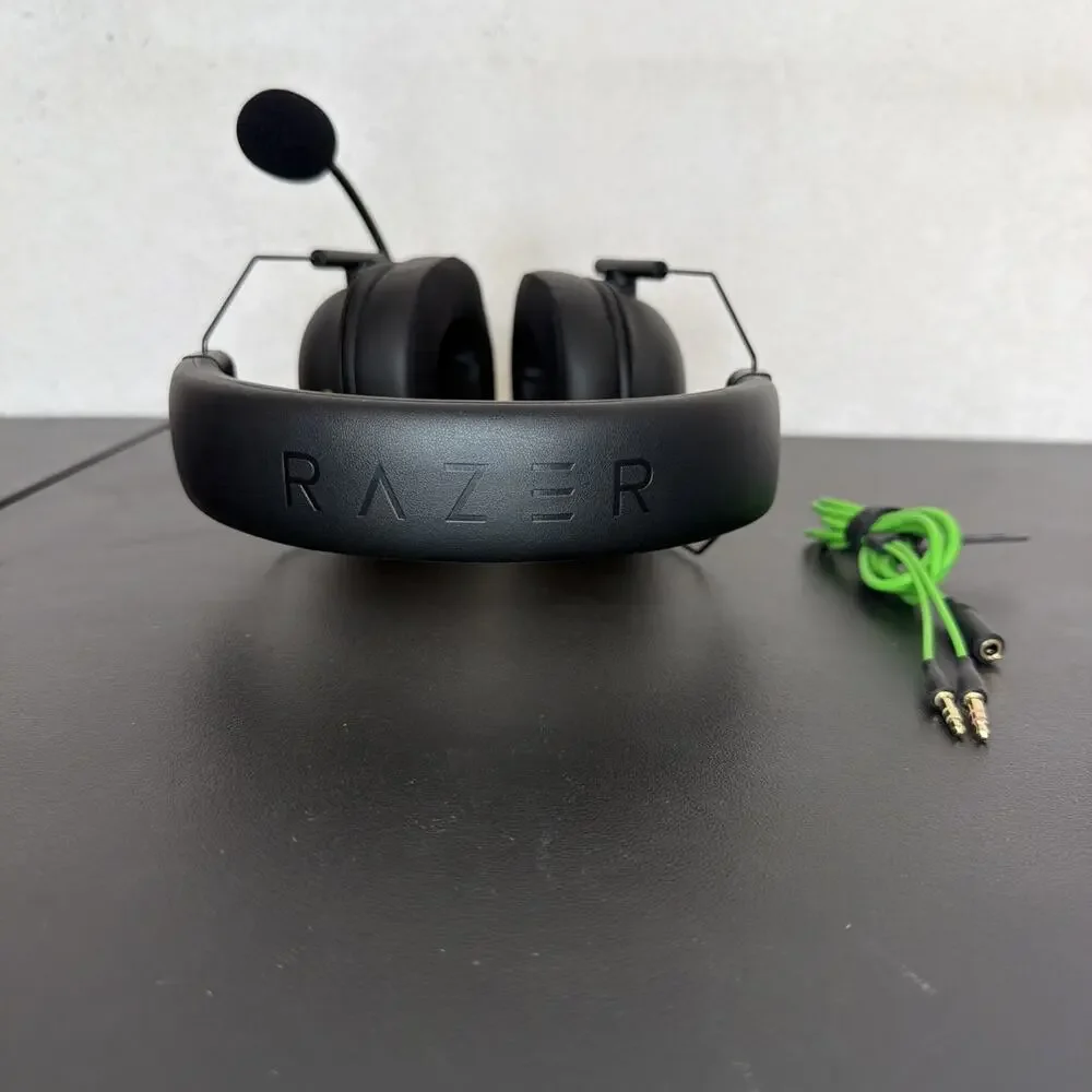 Razer BlackShark V2 X RZ04-0324 Wired Gaming Headset Black Green Tested